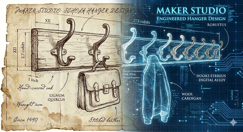 Mühendislik bakış açısını simgeleyen teknik bir çizim
